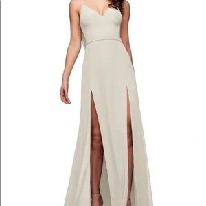 Azazie Candice Bridesmaids Wedding Dress in Frost